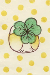 Trevo Violeta, 2012 (xilogravura em washi)